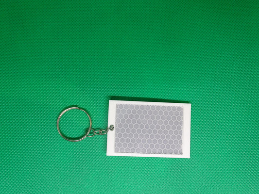Handmade Reflective Backpack Keychain - Safety Key Ring for Backpacks