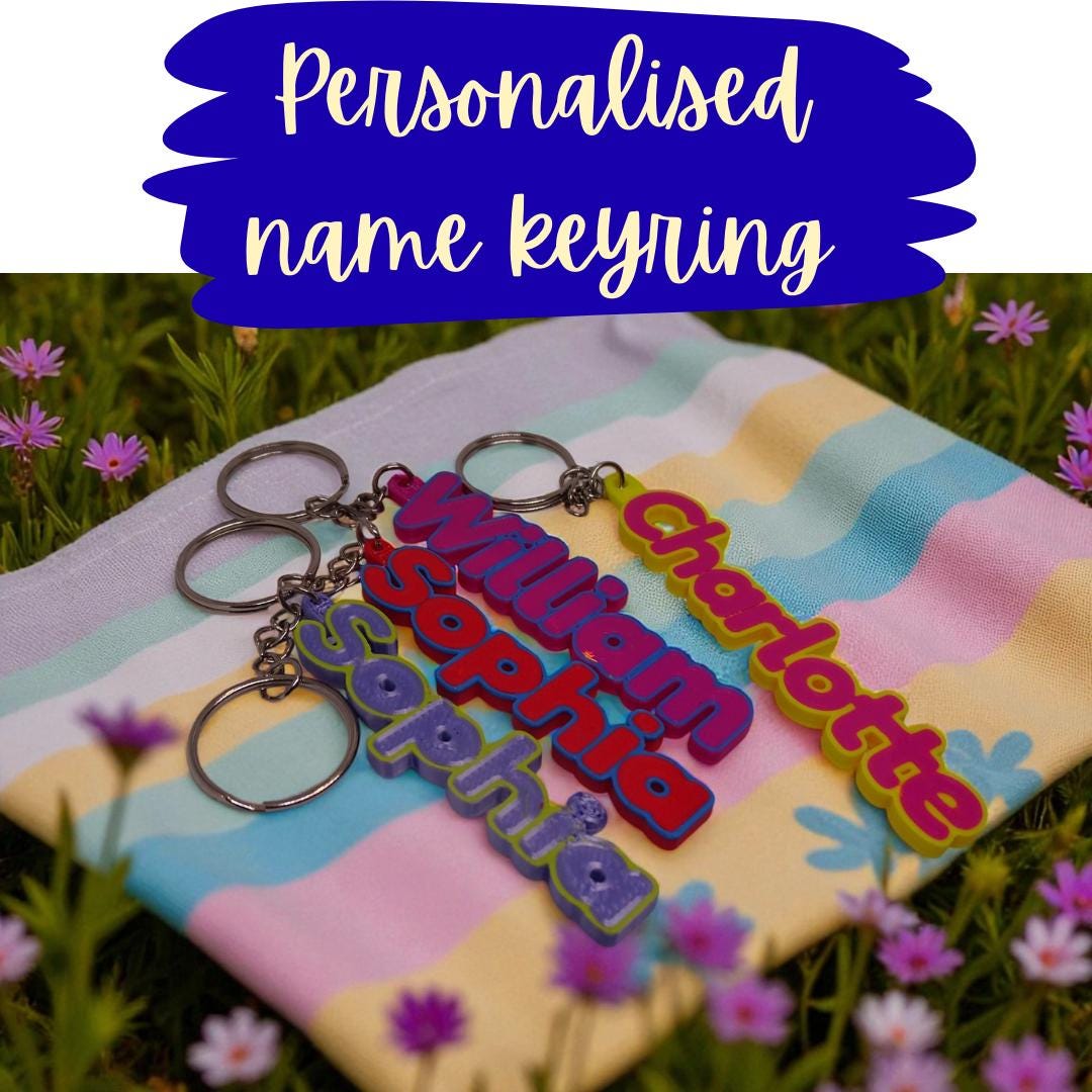 Personalized Key Ring with Custom Name - Unique Gift Idea